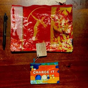 Blue Q zippered pouches 2-pack